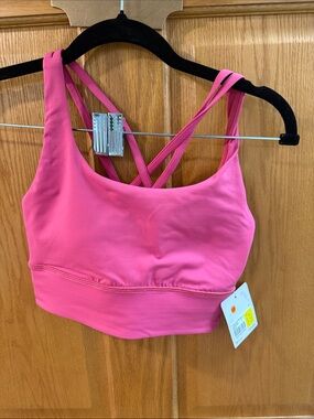 lululemon athletica Bright Pink Strappy Sports Bra